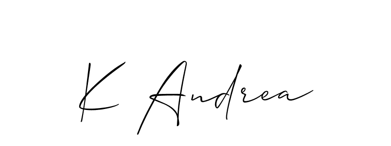You can use this online signature creator to create a handwritten signature for the name K Andrea. This is the best online autograph maker. K Andrea signature style 2 images and pictures png