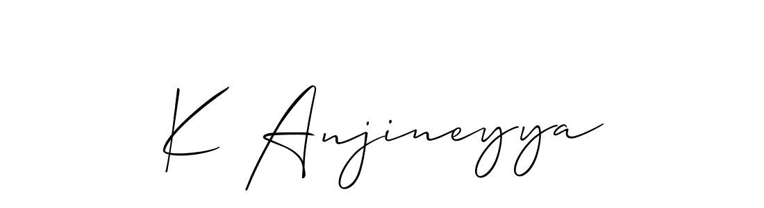 This is the best signature style for the K Anjineyya name. Also you like these signature font (Allison_Script). Mix name signature. K Anjineyya signature style 2 images and pictures png