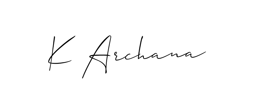 Once you've used our free online signature maker to create your best signature Allison_Script style, it's time to enjoy all of the benefits that K Archana name signing documents. K Archana signature style 2 images and pictures png