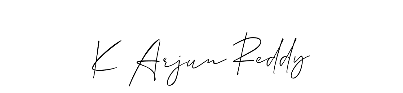 K Arjun Reddy stylish signature style. Best Handwritten Sign (Allison_Script) for my name. Handwritten Signature Collection Ideas for my name K Arjun Reddy. K Arjun Reddy signature style 2 images and pictures png