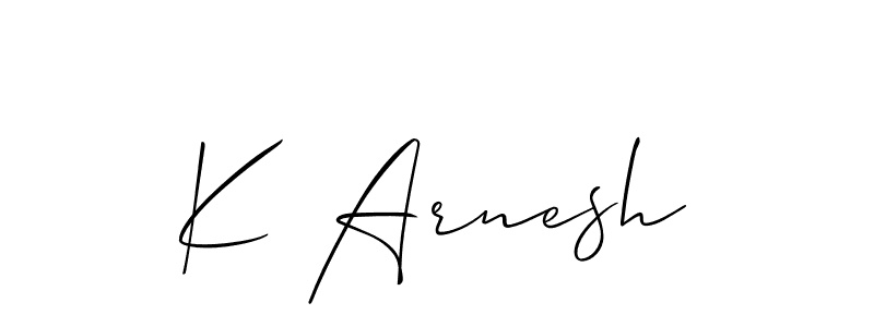 Check out images of Autograph of K Arnesh name. Actor K Arnesh Signature Style. Allison_Script is a professional sign style online. K Arnesh signature style 2 images and pictures png