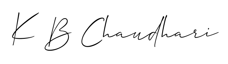 Discover how K B Chaudhari looks in an executive cursive font (Allison_Script). Perfect for legal documents, invoices, and certificates. K B Chaudhari signature style 2 images and pictures png