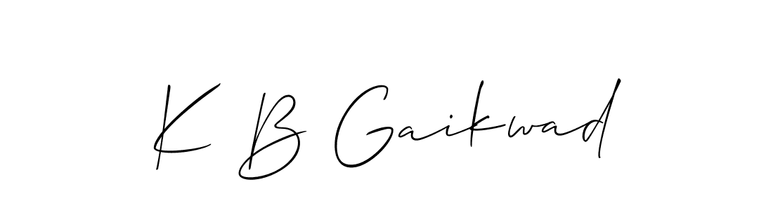 It looks lik you need a new signature style for name K B Gaikwad. Design unique handwritten (Allison_Script) signature with our free signature maker in just a few clicks. K B Gaikwad signature style 2 images and pictures png