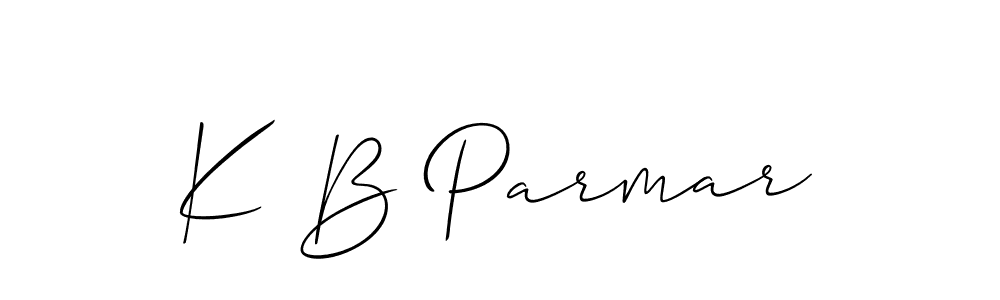 Make a beautiful signature design for name K B Parmar. Use this online signature maker to create a handwritten signature for free. K B Parmar signature style 2 images and pictures png