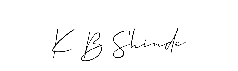 It looks lik you need a new signature style for name K B Shinde. Design unique handwritten (Allison_Script) signature with our free signature maker in just a few clicks. K B Shinde signature style 2 images and pictures png
