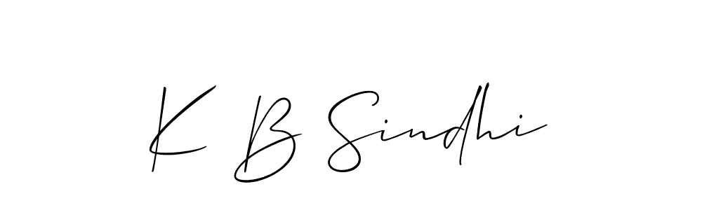 Best and Professional Signature Style for K B Sindhi. Allison_Script Best Signature Style Collection. K B Sindhi signature style 2 images and pictures png