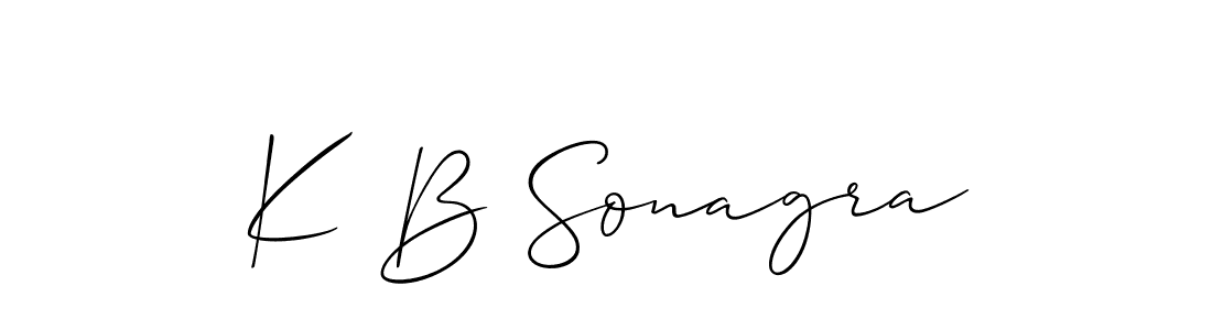 Similarly Allison_Script is the best handwritten signature design. Signature creator online .You can use it as an online autograph creator for name K B Sonagra. K B Sonagra signature style 2 images and pictures png