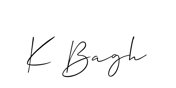 Once you've used our free online signature maker to create your best signature Allison_Script style, it's time to enjoy all of the benefits that K Bagh name signing documents. K Bagh signature style 2 images and pictures png