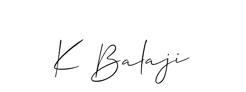 Best and Professional Signature Style for K Balaji. Allison_Script Best Signature Style Collection. K Balaji signature style 2 images and pictures png