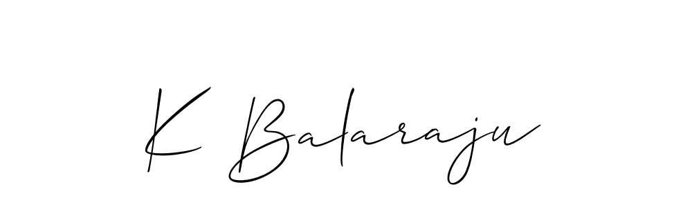 You should practise on your own different ways (Allison_Script) to write your name (K Balaraju) in signature. don't let someone else do it for you. K Balaraju signature style 2 images and pictures png