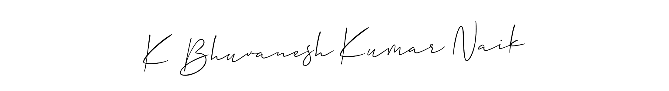 Make a beautiful signature design for name K Bhuvanesh Kumar Naik. Use this online signature maker to create a handwritten signature for free. K Bhuvanesh Kumar Naik signature style 2 images and pictures png