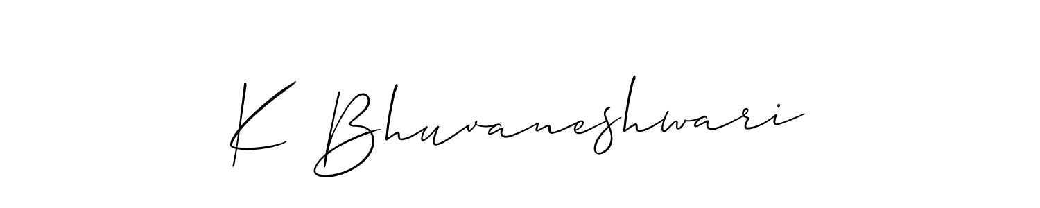 Once you've used our free online signature maker to create your best signature Allison_Script style, it's time to enjoy all of the benefits that K Bhuvaneshwari name signing documents. K Bhuvaneshwari signature style 2 images and pictures png