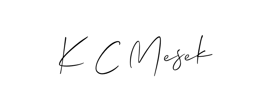 Make a beautiful signature design for name K C Mesek. Use this online signature maker to create a handwritten signature for free. K C Mesek signature style 2 images and pictures png