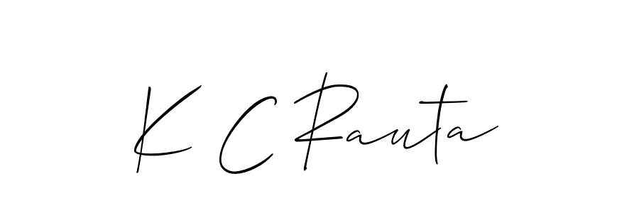 It looks lik you need a new signature style for name K C Rauta. Design unique handwritten (Allison_Script) signature with our free signature maker in just a few clicks. K C Rauta signature style 2 images and pictures png