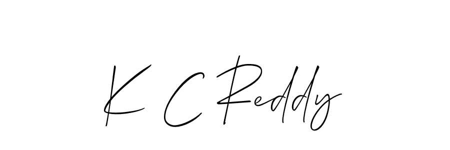 You should practise on your own different ways (Allison_Script) to write your name (K C Reddy) in signature. don't let someone else do it for you. K C Reddy signature style 2 images and pictures png