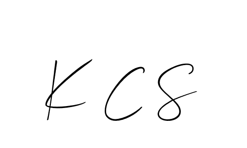 It looks lik you need a new signature style for name K C S. Design unique handwritten (Allison_Script) signature with our free signature maker in just a few clicks. K C S signature style 2 images and pictures png