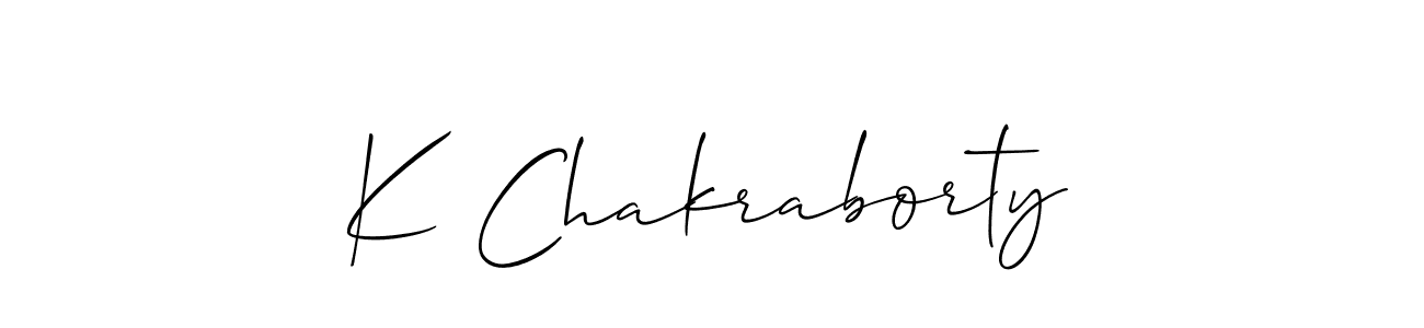 How to Draw K Chakraborty signature style? Allison_Script is a latest design signature styles for name K Chakraborty. K Chakraborty signature style 2 images and pictures png