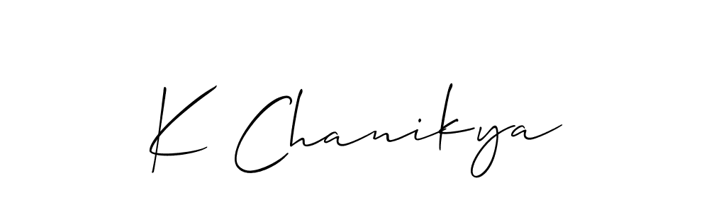 Once you've used our free online signature maker to create your best signature Allison_Script style, it's time to enjoy all of the benefits that K Chanikya name signing documents. K Chanikya signature style 2 images and pictures png