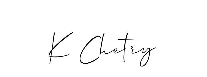 Best and Professional Signature Style for K Chetry. Allison_Script Best Signature Style Collection. K Chetry signature style 2 images and pictures png