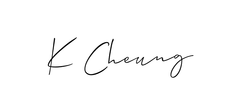 Best and Professional Signature Style for K Cheung. Allison_Script Best Signature Style Collection. K Cheung signature style 2 images and pictures png