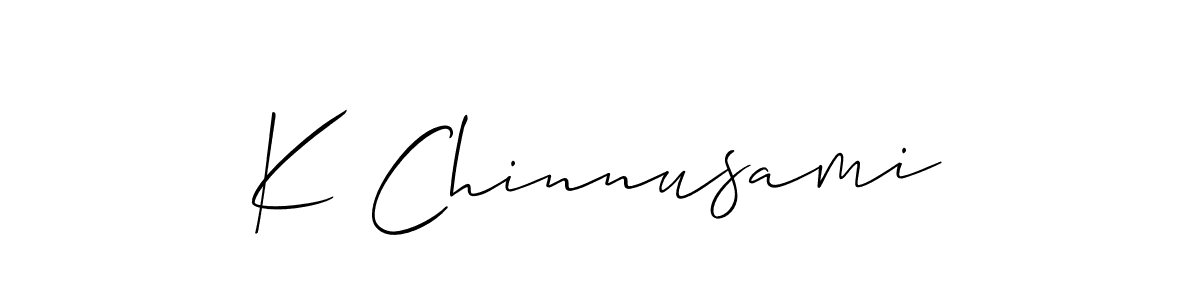 It looks lik you need a new signature style for name K Chinnusami. Design unique handwritten (Allison_Script) signature with our free signature maker in just a few clicks. K Chinnusami signature style 2 images and pictures png