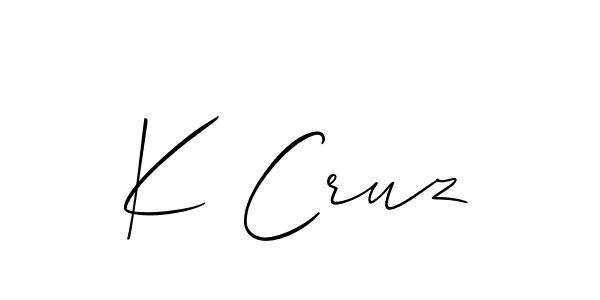 Make a beautiful signature design for name K Cruz. Use this online signature maker to create a handwritten signature for free. K Cruz signature style 2 images and pictures png