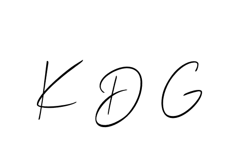 Also we have K D G name is the best signature style. Create professional handwritten signature collection using Allison_Script autograph style. K D G signature style 2 images and pictures png