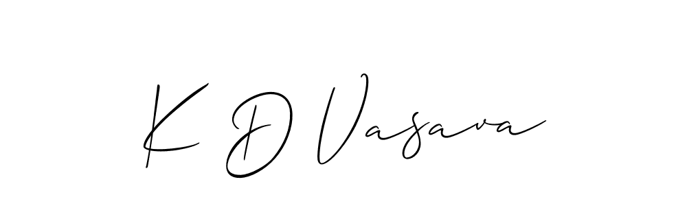Make a beautiful signature design for name K D Vasava. Use this online signature maker to create a handwritten signature for free. K D Vasava signature style 2 images and pictures png