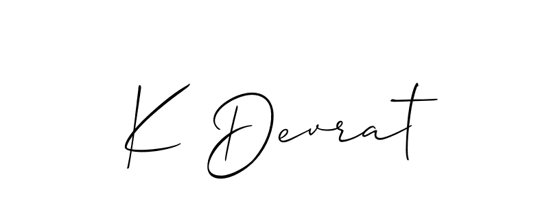 Similarly Allison_Script is the best handwritten signature design. Signature creator online .You can use it as an online autograph creator for name K Devrat. K Devrat signature style 2 images and pictures png
