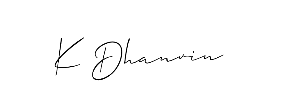 Once you've used our free online signature maker to create your best signature Allison_Script style, it's time to enjoy all of the benefits that K Dhanvin name signing documents. K Dhanvin signature style 2 images and pictures png