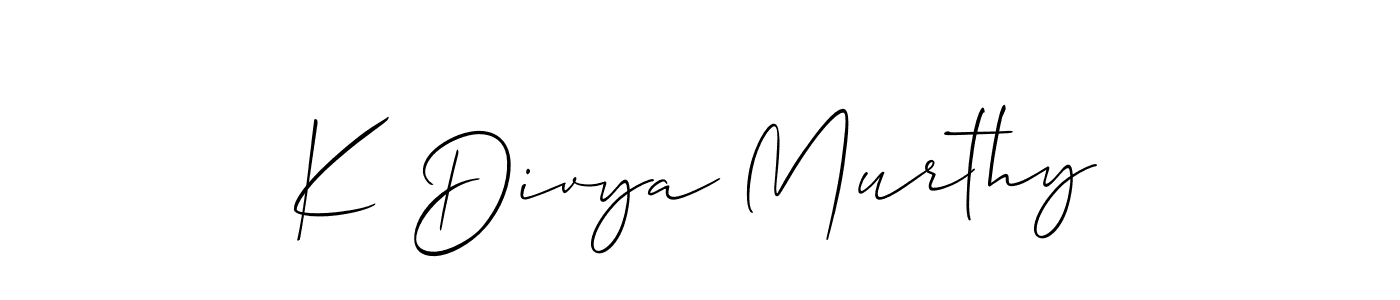 Best and Professional Signature Style for K Divya Murthy. Allison_Script Best Signature Style Collection. K Divya Murthy signature style 2 images and pictures png