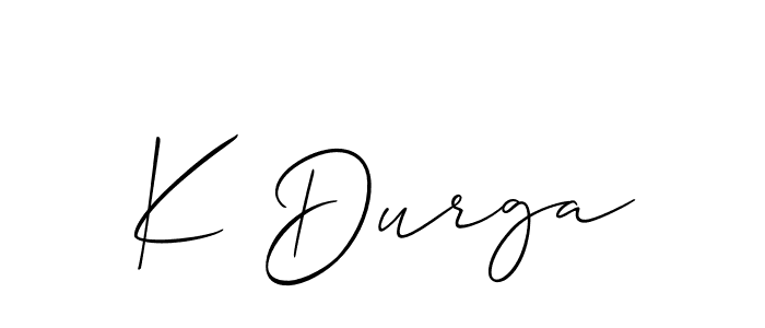 Make a beautiful signature design for name K Durga. Use this online signature maker to create a handwritten signature for free. K Durga signature style 2 images and pictures png