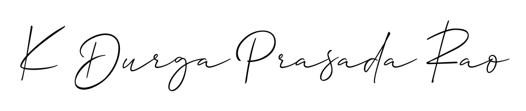 Check out images of Autograph of K Durga Prasada Rao name. Actor K Durga Prasada Rao Signature Style. Allison_Script is a professional sign style online. K Durga Prasada Rao signature style 2 images and pictures png