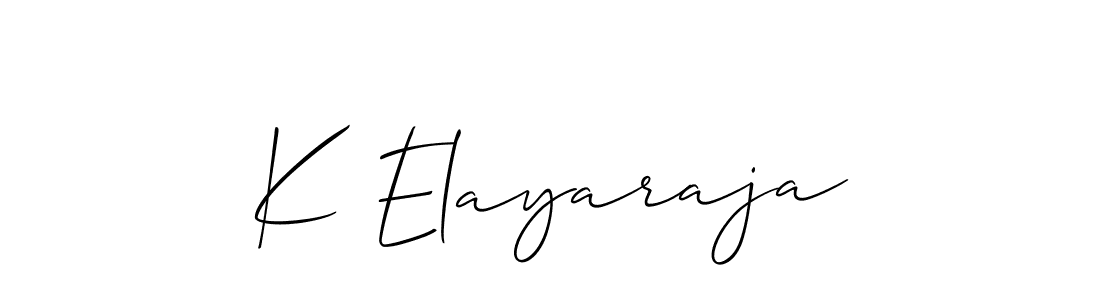 Best and Professional Signature Style for K Elayaraja. Allison_Script Best Signature Style Collection. K Elayaraja signature style 2 images and pictures png