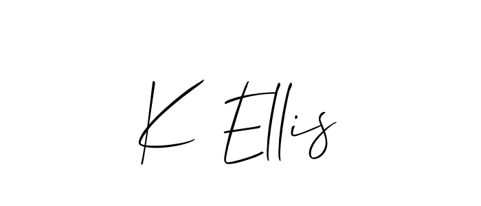 if you are searching for the best signature style for your name K Ellis. so please give up your signature search. here we have designed multiple signature styles  using Allison_Script. K Ellis signature style 2 images and pictures png