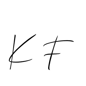 Similarly Allison_Script is the best handwritten signature design. Signature creator online .You can use it as an online autograph creator for name K F. K F signature style 2 images and pictures png