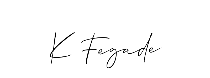 See photos of K Fegade official signature by Spectra . Check more albums & portfolios. Read reviews & check more about Allison_Script font. K Fegade signature style 2 images and pictures png