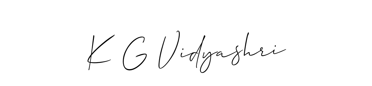 Once you've used our free online signature maker to create your best signature Allison_Script style, it's time to enjoy all of the benefits that K G Vidyashri name signing documents. K G Vidyashri signature style 2 images and pictures png