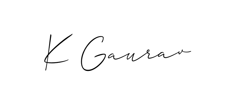 This is the best signature style for the K Gaurav name. Also you like these signature font (Allison_Script). Mix name signature. K Gaurav signature style 2 images and pictures png