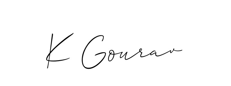 Once you've used our free online signature maker to create your best signature Allison_Script style, it's time to enjoy all of the benefits that K Gourav name signing documents. K Gourav signature style 2 images and pictures png