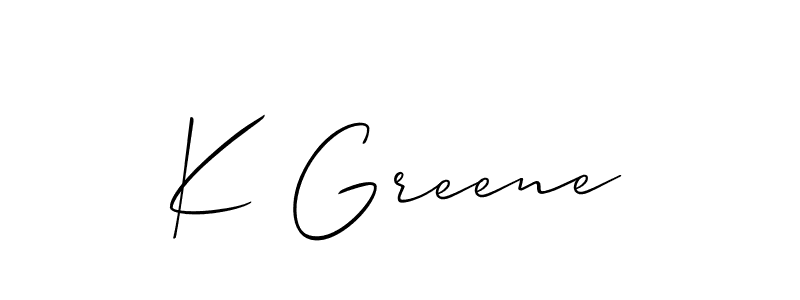 Once you've used our free online signature maker to create your best signature Allison_Script style, it's time to enjoy all of the benefits that K Greene name signing documents. K Greene signature style 2 images and pictures png