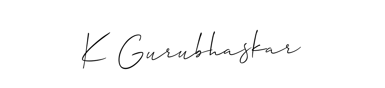 Make a beautiful signature design for name K Gurubhaskar. Use this online signature maker to create a handwritten signature for free. K Gurubhaskar signature style 2 images and pictures png