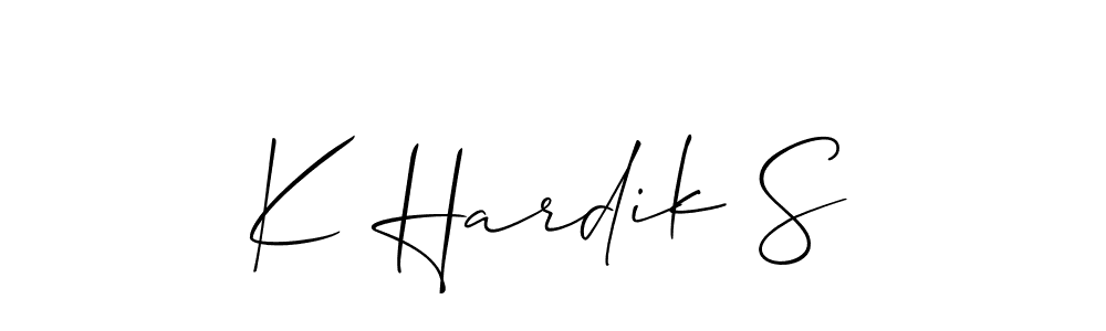 Make a beautiful signature design for name K Hardik S. Use this online signature maker to create a handwritten signature for free. K Hardik S signature style 2 images and pictures png