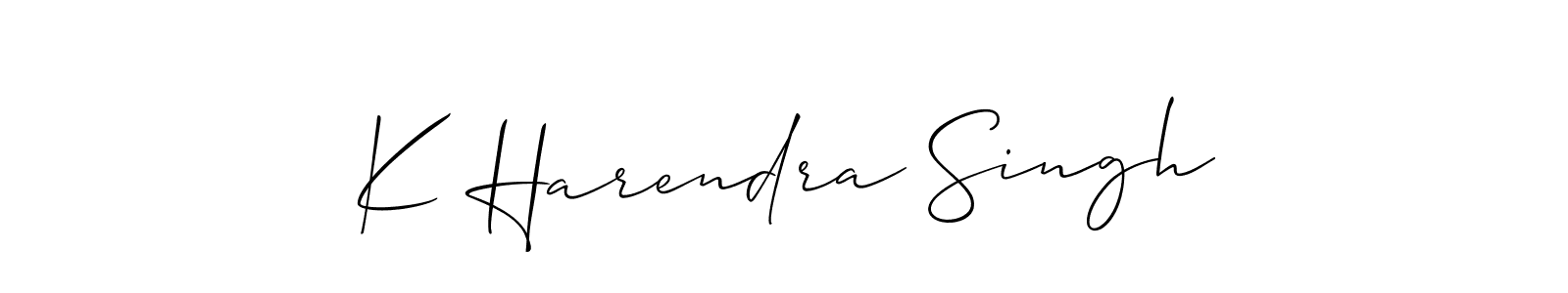 Make a beautiful signature design for name K Harendra Singh. Use this online signature maker to create a handwritten signature for free. K Harendra Singh signature style 2 images and pictures png