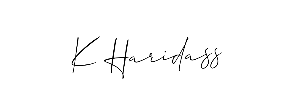 Make a beautiful signature design for name K Haridass. Use this online signature maker to create a handwritten signature for free. K Haridass signature style 2 images and pictures png