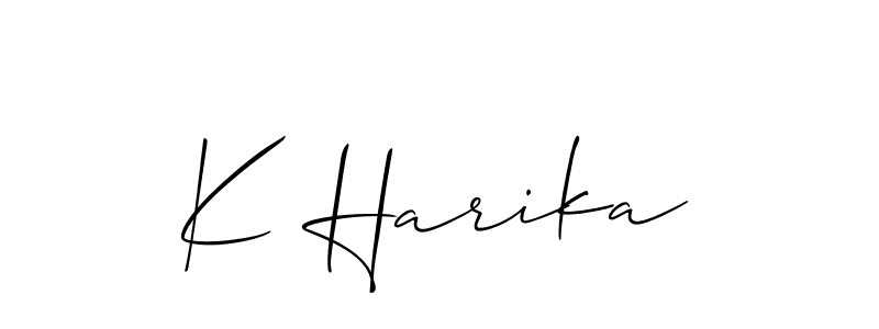 Check out images of Autograph of K Harika name. Actor K Harika Signature Style. Allison_Script is a professional sign style online. K Harika signature style 2 images and pictures png