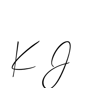 You can use this online signature creator to create a handwritten signature for the name K J. This is the best online autograph maker. K J signature style 2 images and pictures png