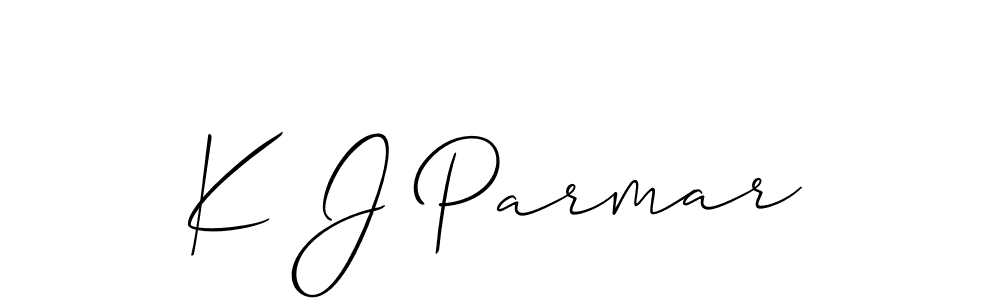 This is the best signature style for the K J Parmar name. Also you like these signature font (Allison_Script). Mix name signature. K J Parmar signature style 2 images and pictures png