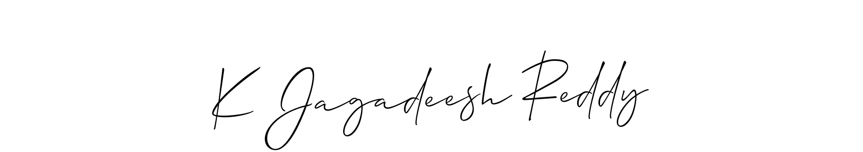 Design your own signature with our free online signature maker. With this signature software, you can create a handwritten (Allison_Script) signature for name K Jagadeesh Reddy. K Jagadeesh Reddy signature style 2 images and pictures png