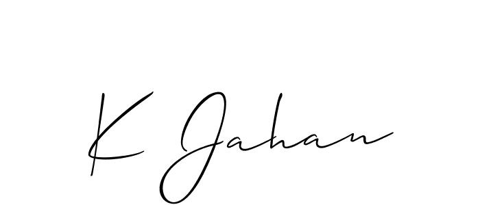 This is the best signature style for the K Jahan name. Also you like these signature font (Allison_Script). Mix name signature. K Jahan signature style 2 images and pictures png